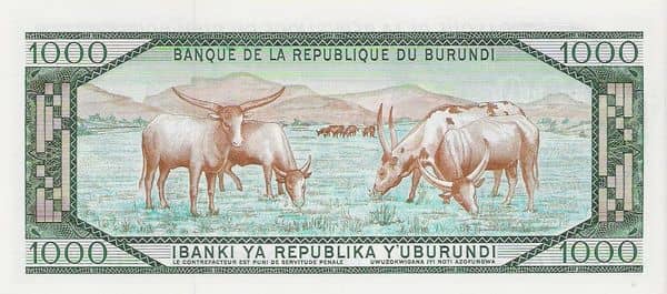 1000 Francs  from Burundi