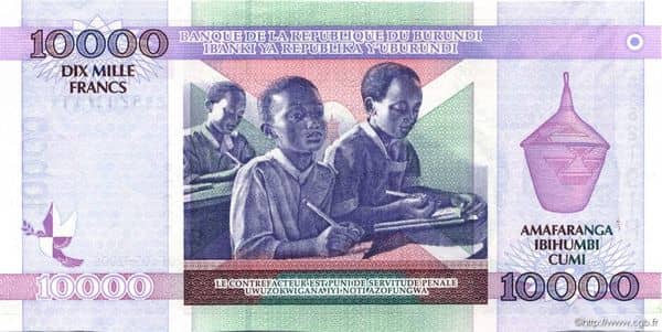10000 Francs from Burundi