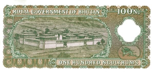 100 Ngultrum from Bhutan