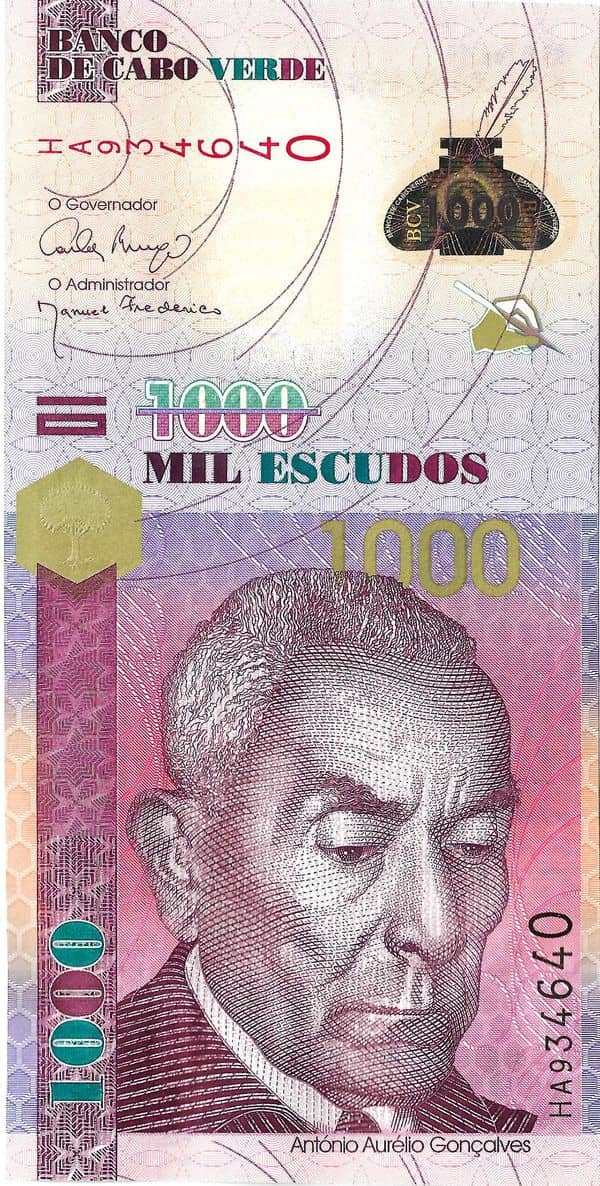 1000 Escudos from Cape Verde