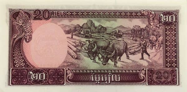 20 Riels from Cambodia