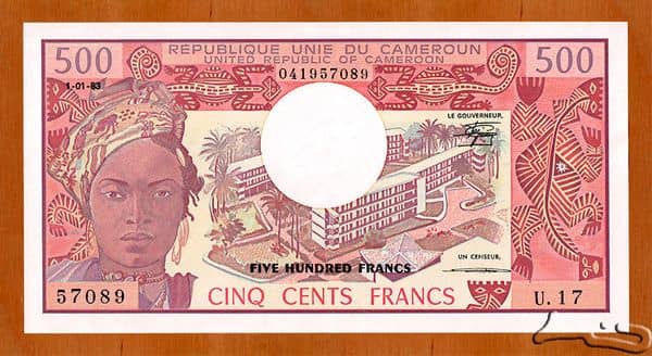 500 Francs from Cameroon