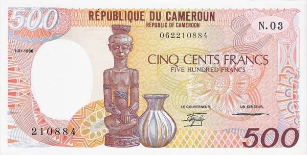 500 Francs from Cameroon