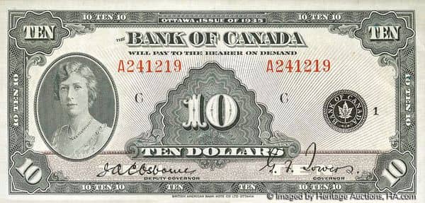 10 Dollars English from Canada