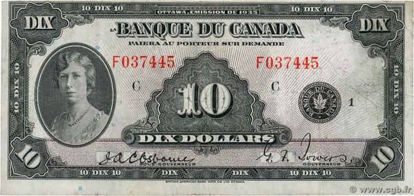 10 Dollars French from Canada