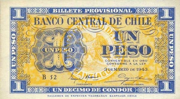 1 Peso from Chile