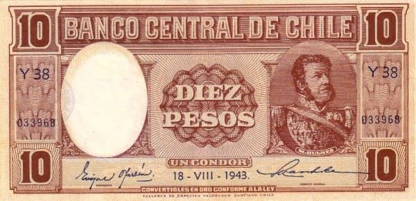 10 Pesos from Chile
