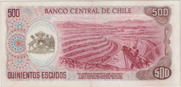 500 Escudos from Chile