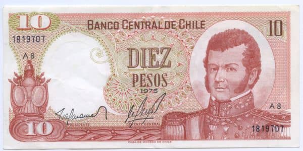10 Pesos from Chile