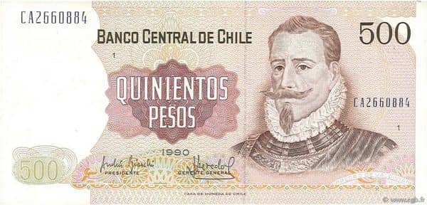 500 Pesos from Chile