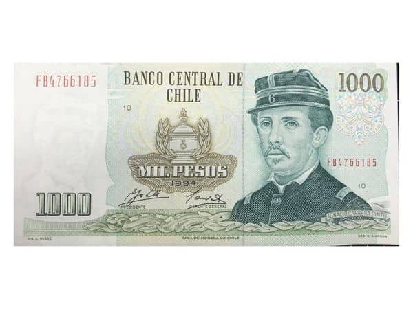 1000 Pesos from Chile