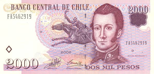 2000 pesos from Chile
