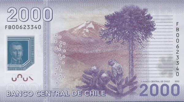 2000 Pesos from Chile