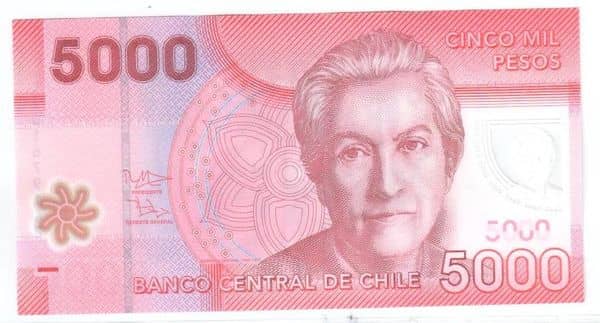 5000 Pesos from Chile