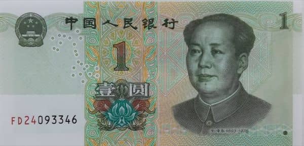 1 Yuan from China-Peoples Republic