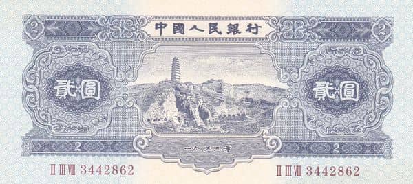 2 Yuan from China-Peoples Republic