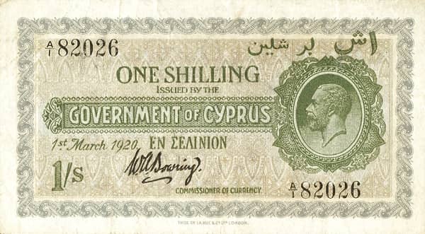 1 Shilling from Cyprus