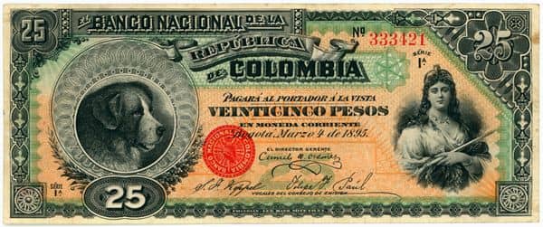 25 Pesos from Colombia