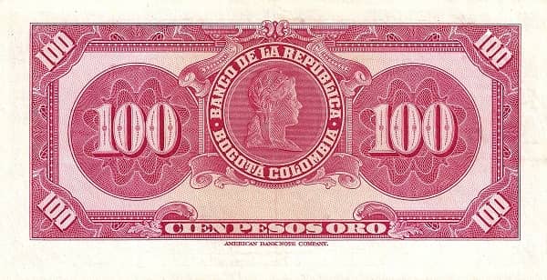 100 Pesos from Colombia