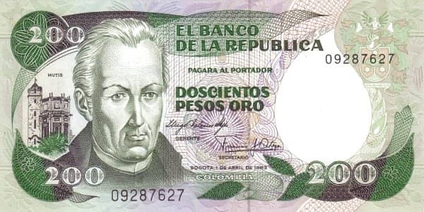 200 Pesos Oro from Colombia