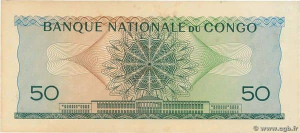 50 Francs from Congo-Rep. Democratic