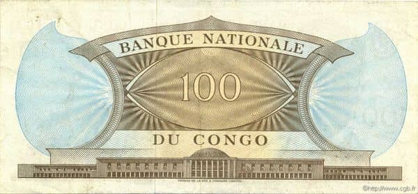 100 Francs from Congo-Rep. Democratic