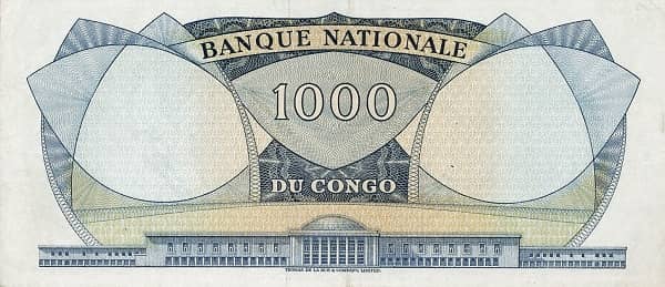 1000 Francs from Congo-Rep. Democratic