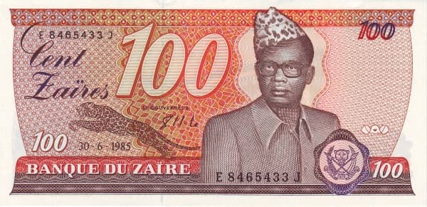 100 Zaïres from Congo-Rep. Democratic