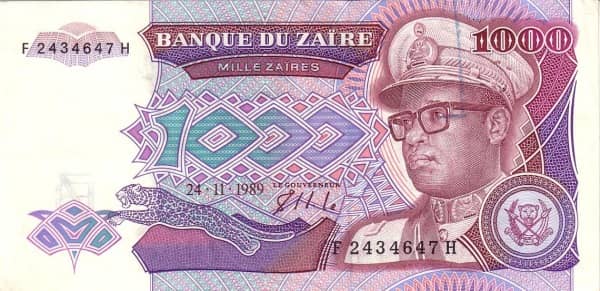 1000 Zaires from Congo-Rep. Democratic