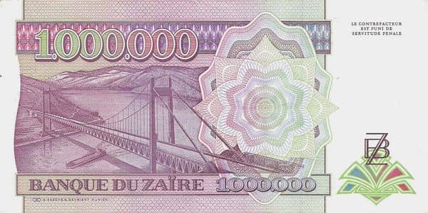 1000000 Zaires from Congo-Rep. Democratic