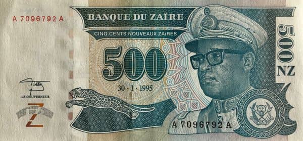 500 Nouveaux Zaïres from Congo-Rep. Democratic