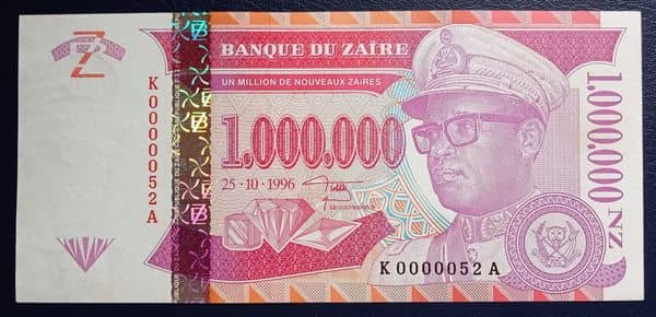 1000000 Nouveaux Zaïres from Congo-Rep. Democratic