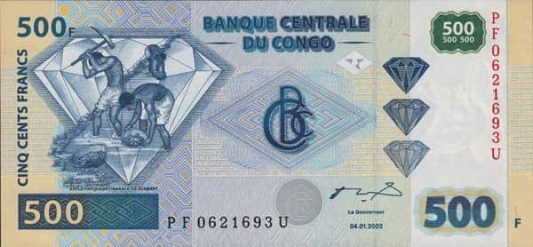 500 Francs from Congo-Rep. Democratic