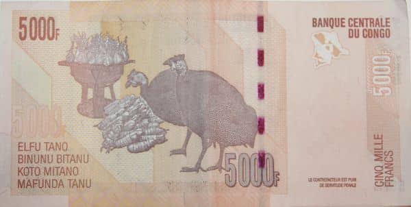 5000 Francs from Congo-Rep. Democratic