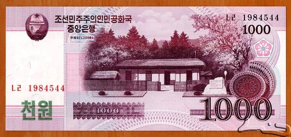 1000 Won from North Korea