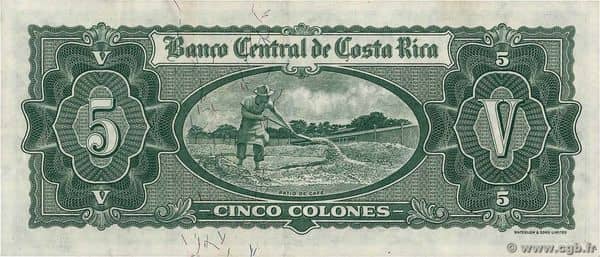 5 Colones from Costa Rica