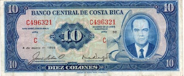 10 Colones from Costa Rica