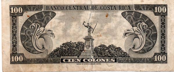 100 colones from Costa Rica