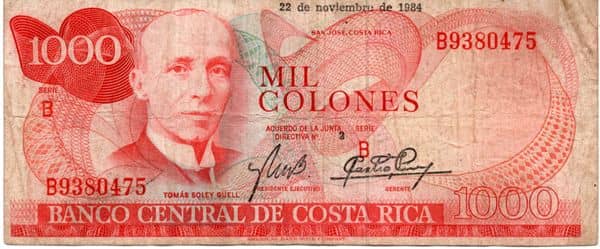 1000 Colones from Costa Rica