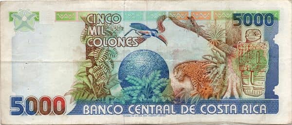 5000 Colones A Series from Costa Rica