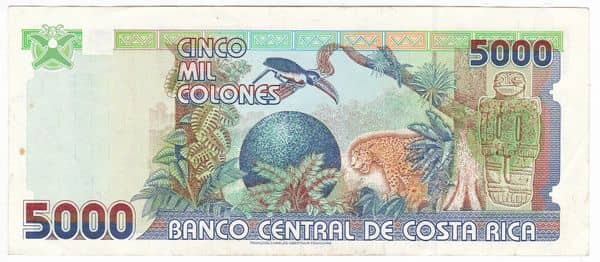 5000 Colones from Costa Rica