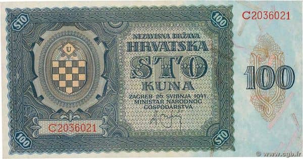 100 Kuna from Croatia