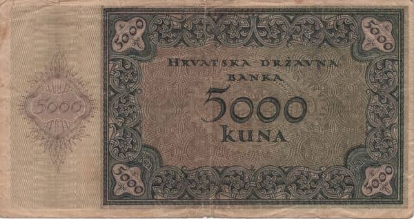 5000 Kuna from Croatia