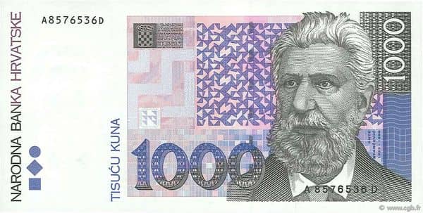 1000 Kuna from Croatia