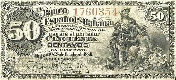 50 Centavos from Cuba