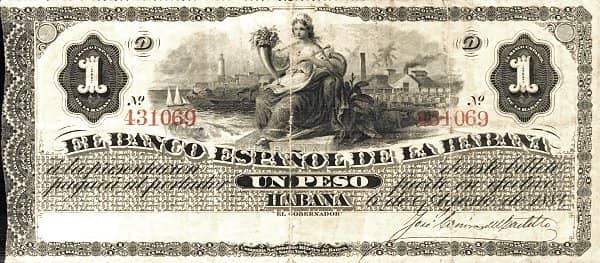 1 Peso from Cuba