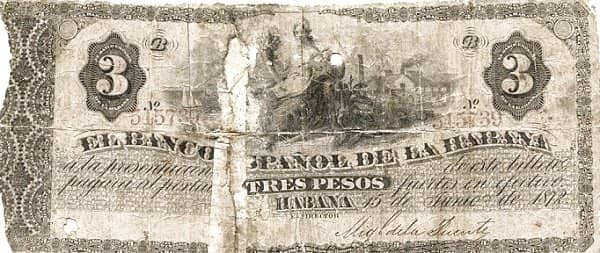 3 Pesos from Cuba