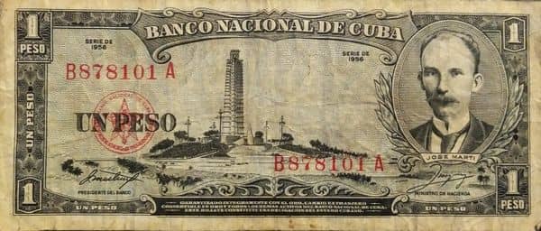 1 Peso Plaza Cívica from Cuba