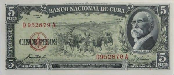 5 Pesos from Cuba