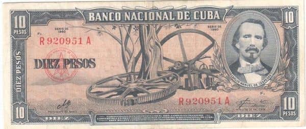 10 Pesos La Demajagua from Cuba
